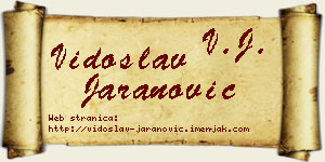 Vidoslav Jaranović vizit kartica